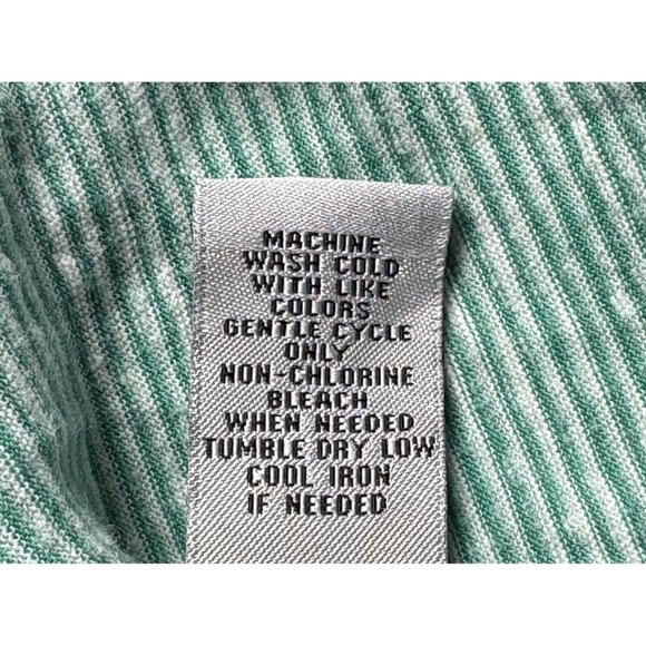 CATHERINES Women Top Pullover Long Sleeve Hooded Pocket Stripe Sz 1x Green 49-26 - Picture 11 of 12